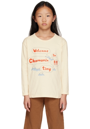TINYCOTTONS Kids Off-White 'Welcome' Long Sleeve T-Shirt