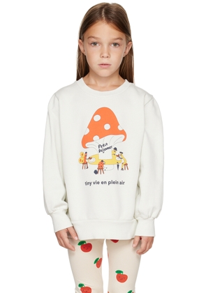 TINYCOTTONS Kids Off-White 'Petit Déjeuner' Sweatshirt