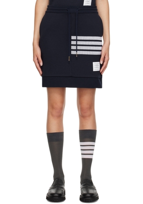 Thom Browne Navy 4-Bar Miniskirt