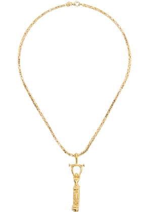 Alighieri SSENSE Exclusive Gold 'The Immortal Wanderlust Wrap' Necklace