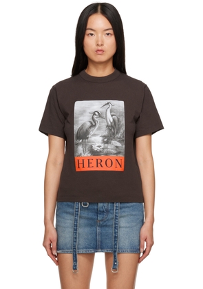Heron Preston Brown 'Heron' T-Shirt