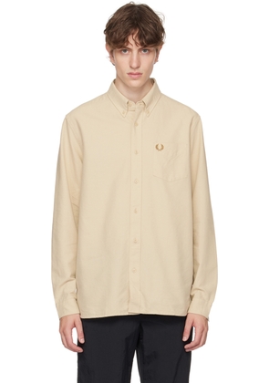 Fred Perry Beige Embroidered Shirt