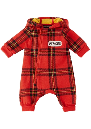 Mini Rodini Baby Red Check Jumpsuit