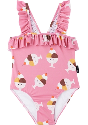 Daily Brat Kids Pink Elsie One-Piece Swimsuit
