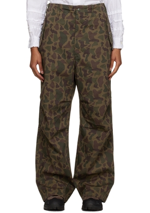 Engineered Garments Khaki Camouflage Trousers