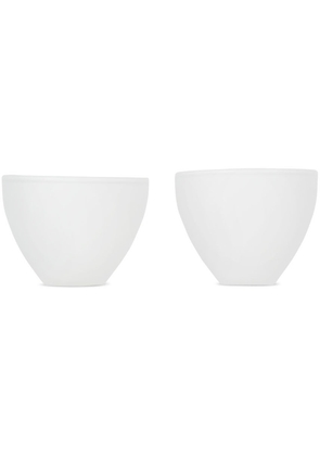 Los Objetos Decorativos White Opal Small Vase Set