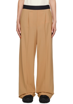 MSGM Beige Creased Trousers