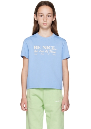 Sporty & Rich Kids Blue 'Be Nice' T-Shirt