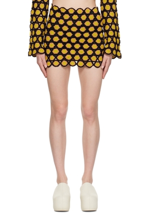 SIMONMILLER Black & Yellow Wizzy Miniskirt