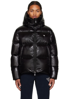 Emporio Armani Black Quilted Down Jacket