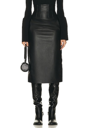 Chloe Midi Skirt in Black - Black. Size 36 (also in 34).