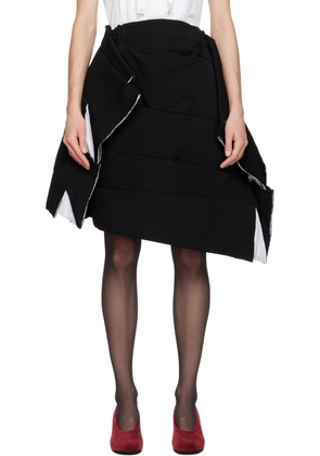 Comme des Garçons Black Tiered Midi Skirt