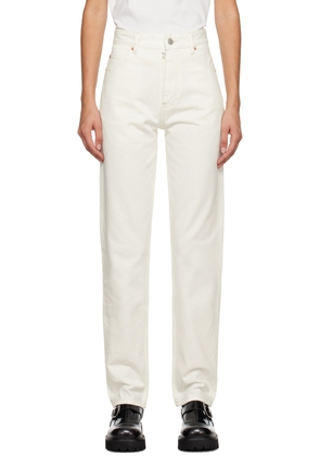 MM6 Maison Margiela White Five-Pocket Jeans
