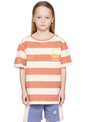 Wynken Kids Red & Off-White Wide Stripe T-Shirt