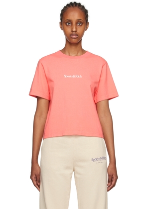 Sporty & Rich Pink 'Drink More Water' T-Shirt