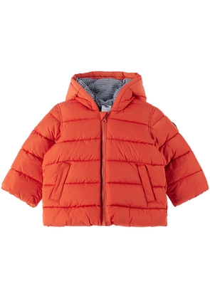 Petit Bateau Baby Orange Quilted Jacket