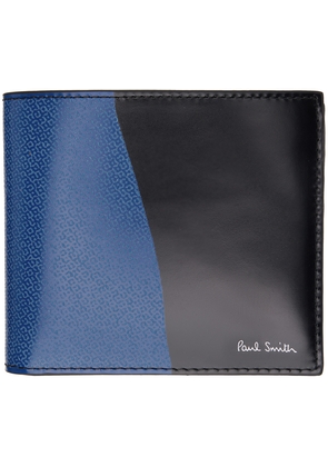Paul Smith Black & Blue Rug Print Wallet