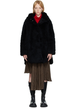 Yves Salomon - Meteo Black Wool Coat