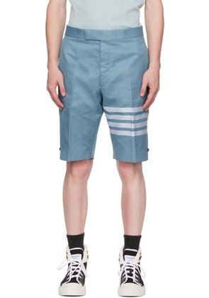 Thom Browne Blue 4-Bar Shorts
