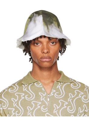 Serapis SSENSE Exclusive Green & Gray Bucket Hat