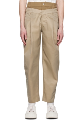 Feng Chen Wang SSENSE Exclusive Khaki Trousers
