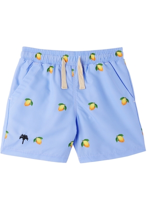 OAS Kids Blue Lemon Swim Shorts