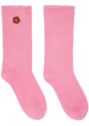 Kenzo Pink Kenzo Paris Boke Flower Socks