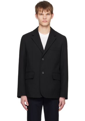 Solid Homme Black Two-Button Blazer