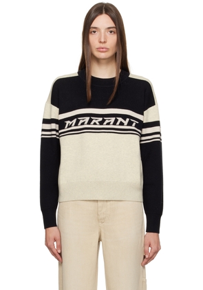 Isabel Marant Etoile Off-White & Black Callie Sweater