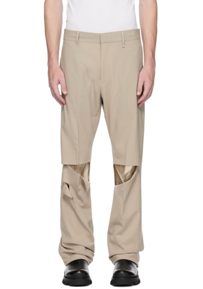 Givenchy Beige Destroyed Trousers