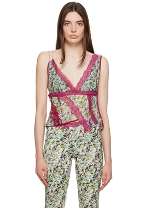 VAILLANT Multicolor Twisted Seashell Deconstructed Camisole
