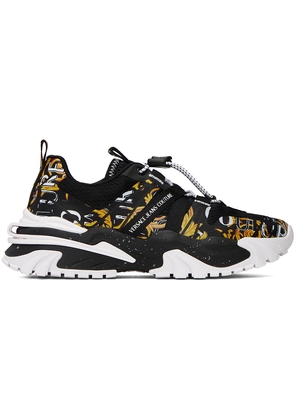 Versace Jeans Couture Black & Gold New Trail Trek Sneakers