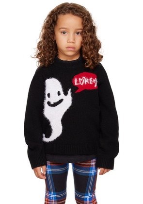 Charles Jeffrey LOVERBOY SSENSE Exclusive Kids Black Loverboy Sweater