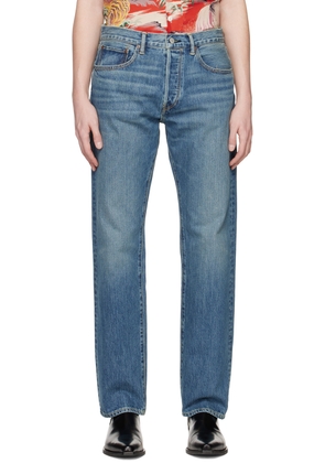 Re/Done Blue 50s Straight Jeans