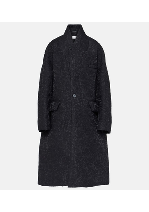 Maison Margiela Oversized cotton-blend cloqué coat