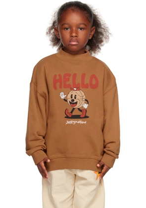 Jellymallow Kids Brown 'Hello' Sweatshirt
