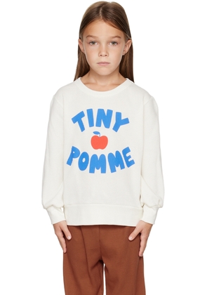 TINYCOTTONS Kids Off-White 'Tiny Pomme' Sweater