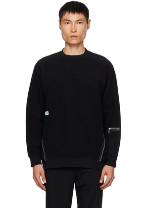 UNDERCOVER Black Zip Panel Sweatshirt
