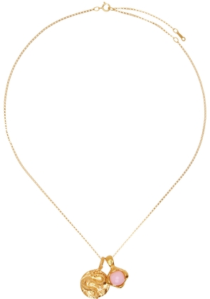 Alighieri SSENSE Exclusive Gold Opal 'The Heart Of The Sun' Necklace