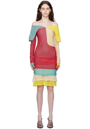 Kiko Kostadinov Multicolor Mora Midi Dress
