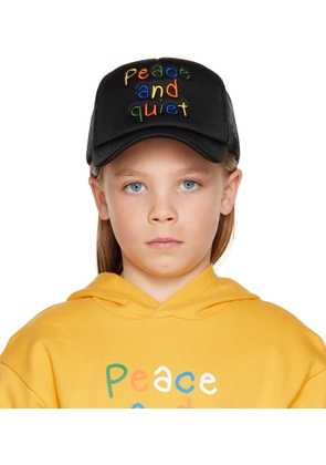 Museum of Peace & Quiet SSENSE Exclusive Kids Black Scribble Cap
