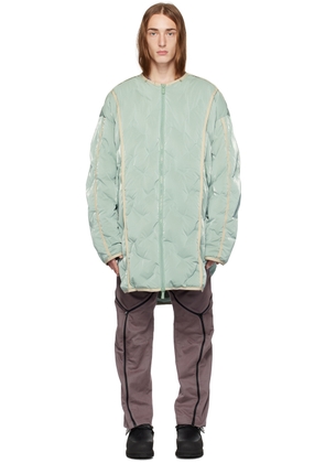 A. A. Spectrum Green Blankers Down Jacket