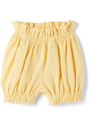 Misha & Puff Baby Yellow Hearts Bubble Shorts