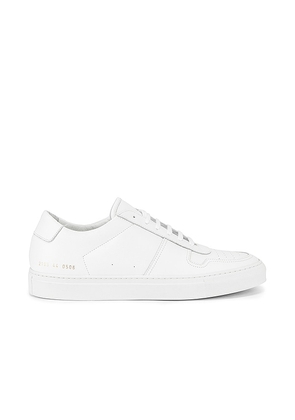 Common Projects Leather BBall Low in White. Size 40, 42, 43, 44, 45, 46, Eur 42 / US 9, Eur 43 / US 10, Eur 45 / US 12.