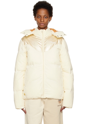 Dime Off-White Contrast Puffer Jacket