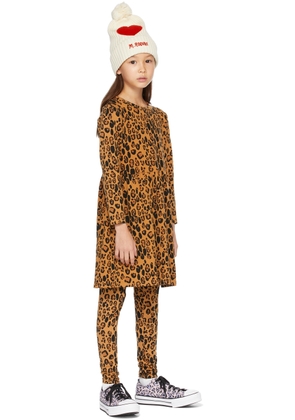 Mini Rodini Kids Brown Leopard Leggings