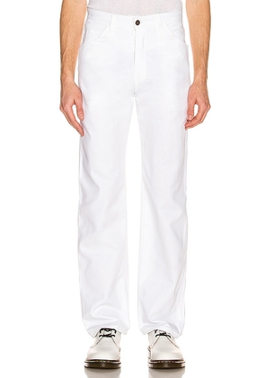 Dickies Standard Utility Painter Straight Leg Pant in White. Size 30x32, 36x32.