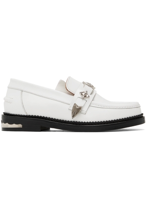 Toga Pulla White Metal Loafers