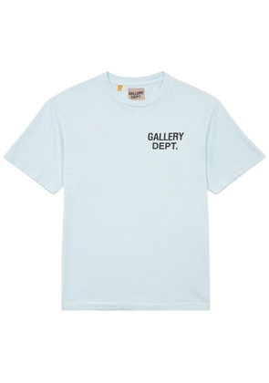 Gallery Dept. Logo-print Cotton T-shirt - Light Blue - S