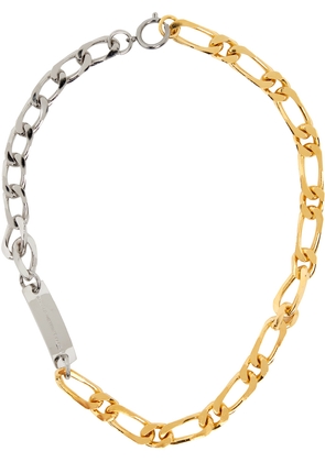 IN GOLD WE TRUST PARIS Gold & Silver Mixed Chain Necklace